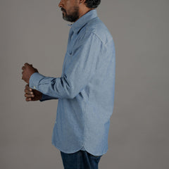 Pike Brothers1937 Roamer Shirt blue chambreyChemiseBritish Parts Lucerne