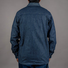 Pike Brothers1937 Roamer Shirt Blue Wabash DenimChemiseBritish Parts Lucerne