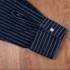 Pike Brothers1937 Roamer Shirt Blue Wabash DenimChemiseBritish Parts Lucerne