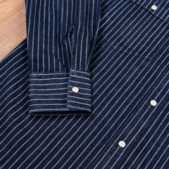 Pike Brothers1937 Roamer Shirt Blue Wabash DenimChemiseBritish Parts Lucerne