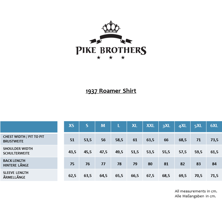 Pike Brothers1937 Roamer Shirt Danville BlueChemiseBritish Parts Luzern