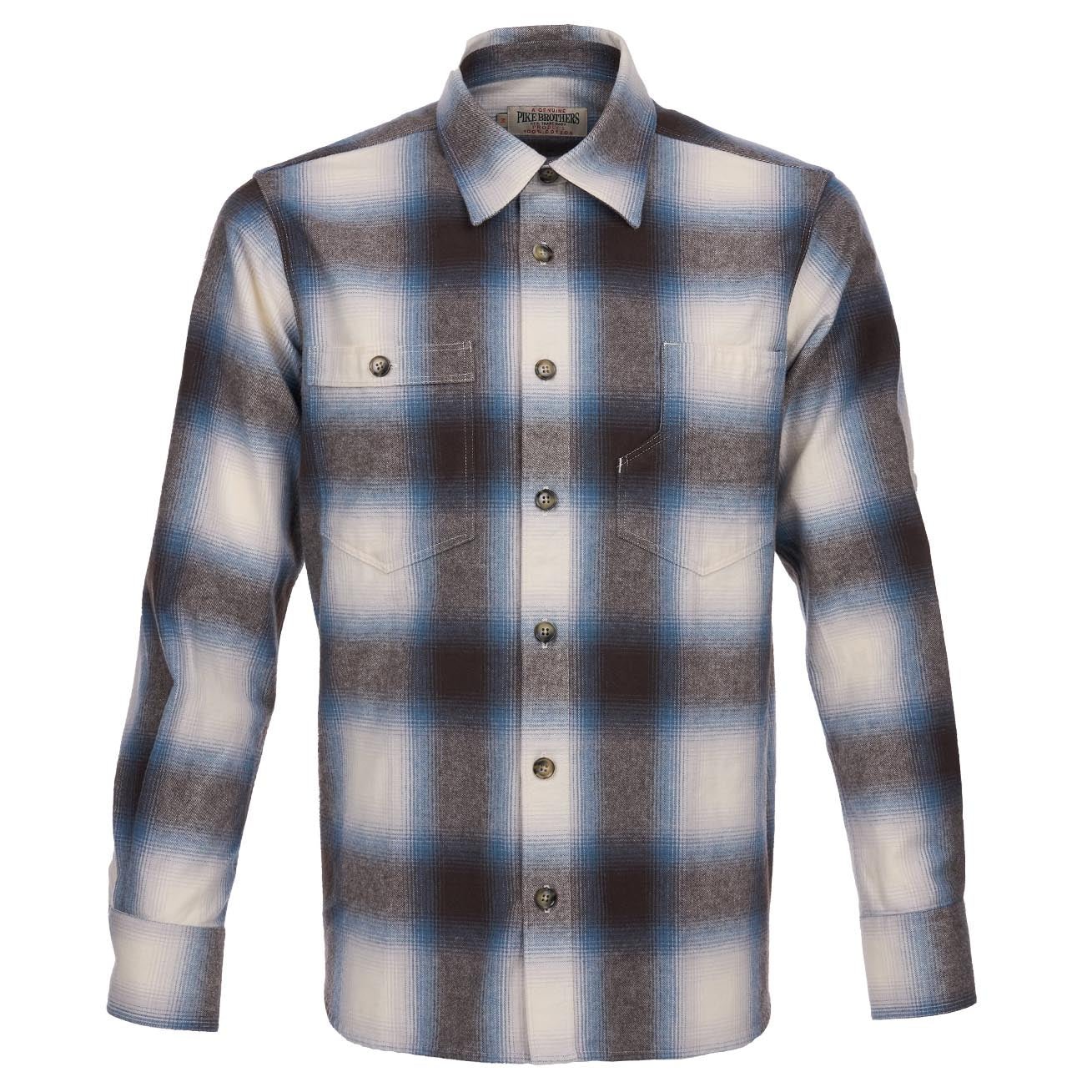 Pike Brothers1937 Roamer Shirt Danville BlueChemiseBritish Parts Luzern