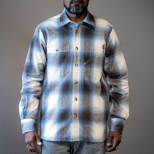 Pike Brothers1937 Roamer Shirt Danville BlueChemiseBritish Parts Luzern