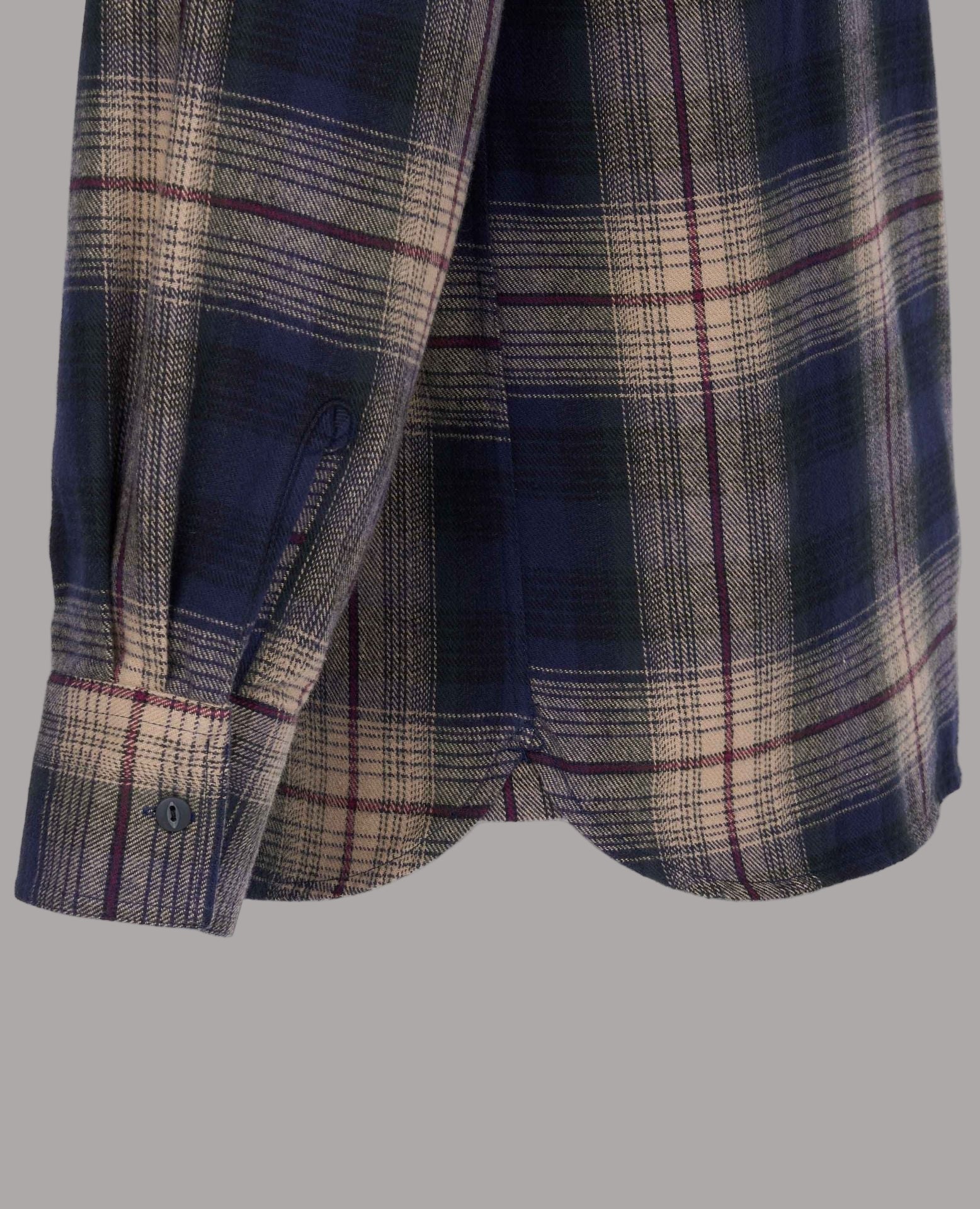 Pike Brothers1937 Roamer Shirt Flannel Blue Beige CheckChemiseBritish Parts Luzern