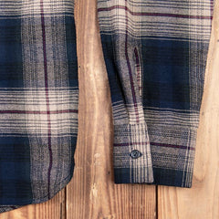 Pike Brothers1937 Roamer Shirt Flannel Blue Beige CheckChemiseBritish Parts Luzern