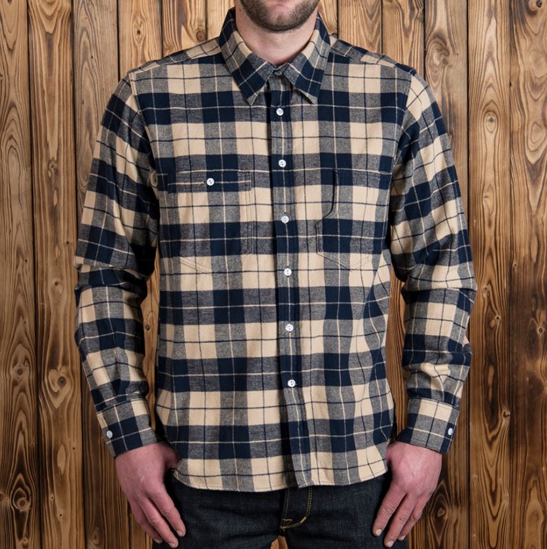 Pike Brothers1937 Roamer Shirt Flannel BlueChemiseBritish Parts Luzern