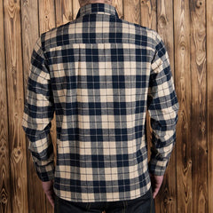 Pike Brothers1937 Roamer Shirt Flannel BlueChemiseBritish Parts Luzern