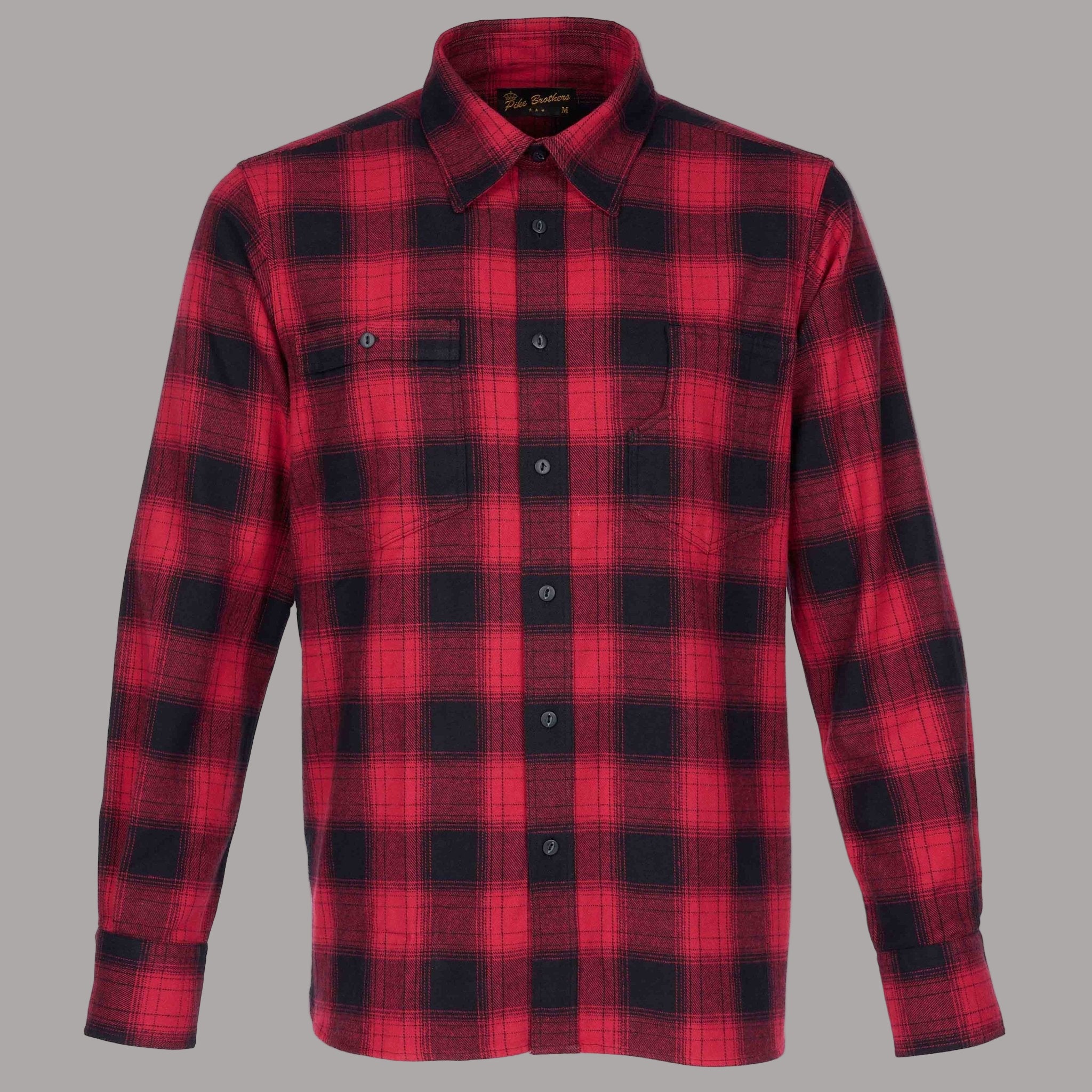 Pike Brothers1937 Roamer Shirt Flannel Red CheckChemiseBritish Parts Luzern