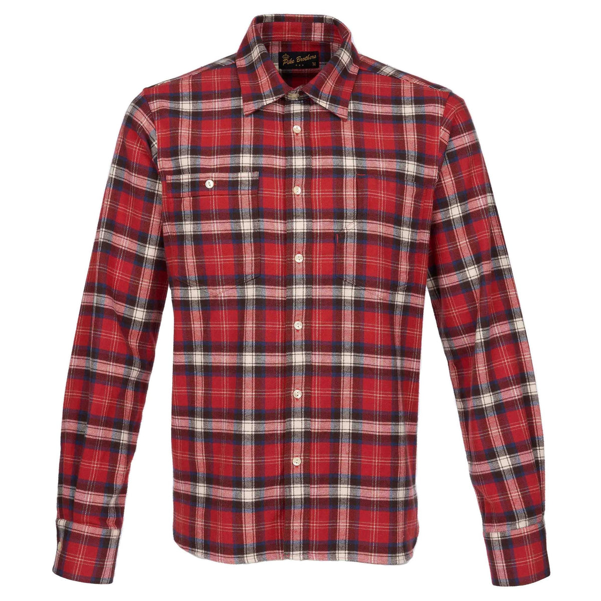 Pike Brothers1937 Roamer Shirt Flannel RedChemiseBritish Parts Luzern