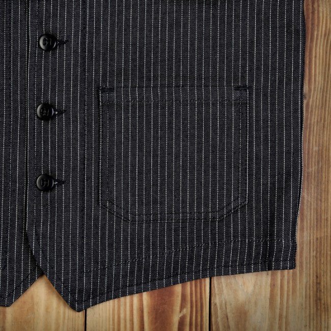 Pike Brothers1937 Roamer Vest Blue WabashGiletsBritish Parts Luzern