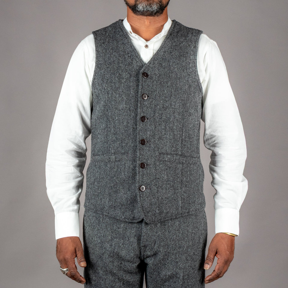 Pike Brothers1937 Roamer Vest Dundee GreyGiletsBritish Parts Luzern