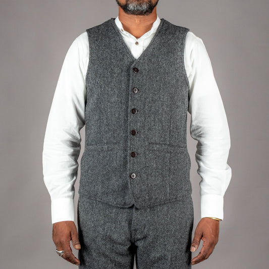 Pike Brothers1937 Roamer Vest Dundee GreyGiletsBritish Parts Luzern