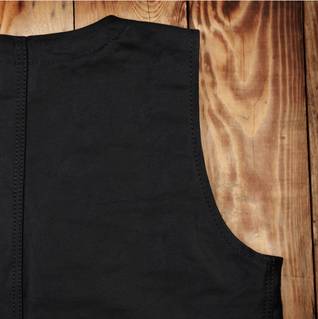 Pike Brothers1937 Roamer Vest Elephant Skin BlackGiletsBritish Parts Luzern