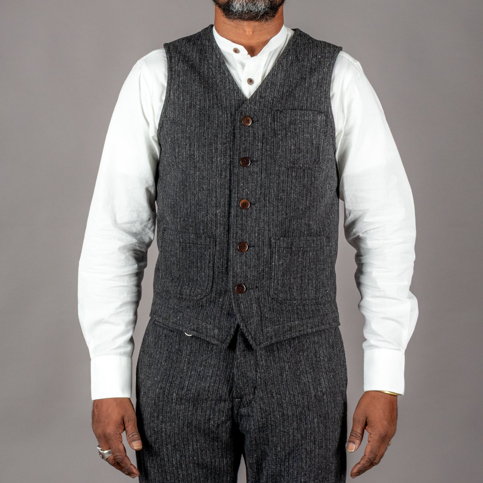 Pike Brothers1937 Roamer Vest Glasgow GreyGiletsBritish Parts Luzern