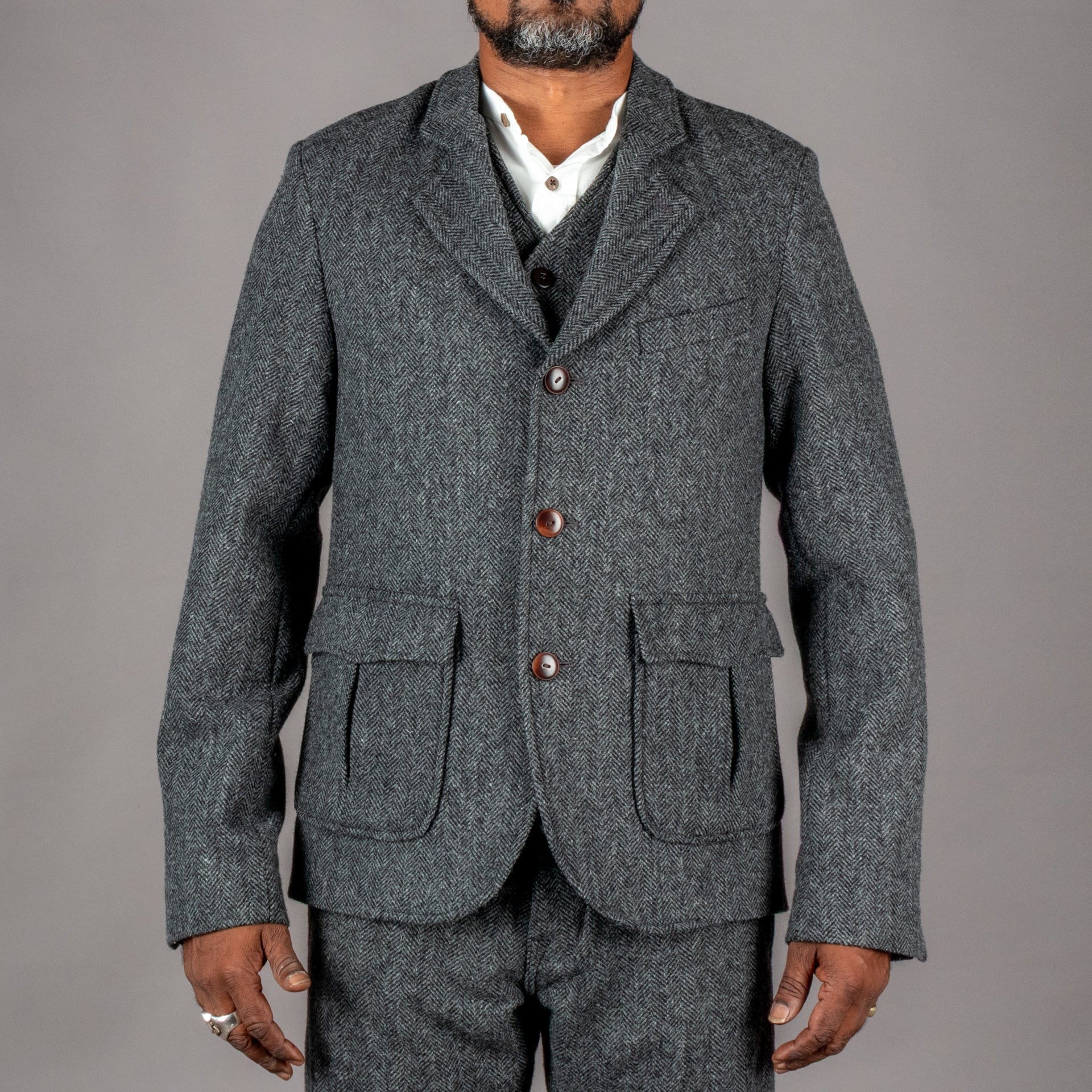 Pike Brothers1938 Cricketeer Jacket Dundee greyVestesBritish Parts Luzern