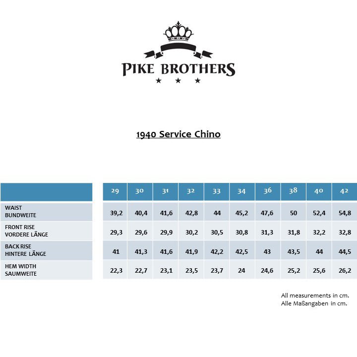 Pike Brothers1940 Service Chino Leesville GreenPantalonsBritish Parts Luzern