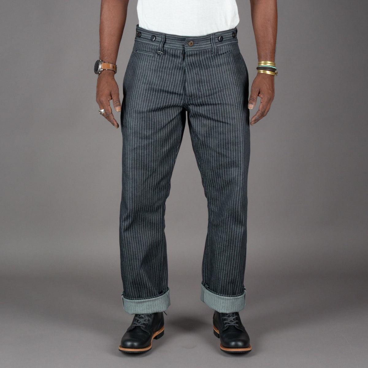 Pike Brothers1942 Hunting Pant Blue Wabash 13ozPantalonsBritish Parts Luzern