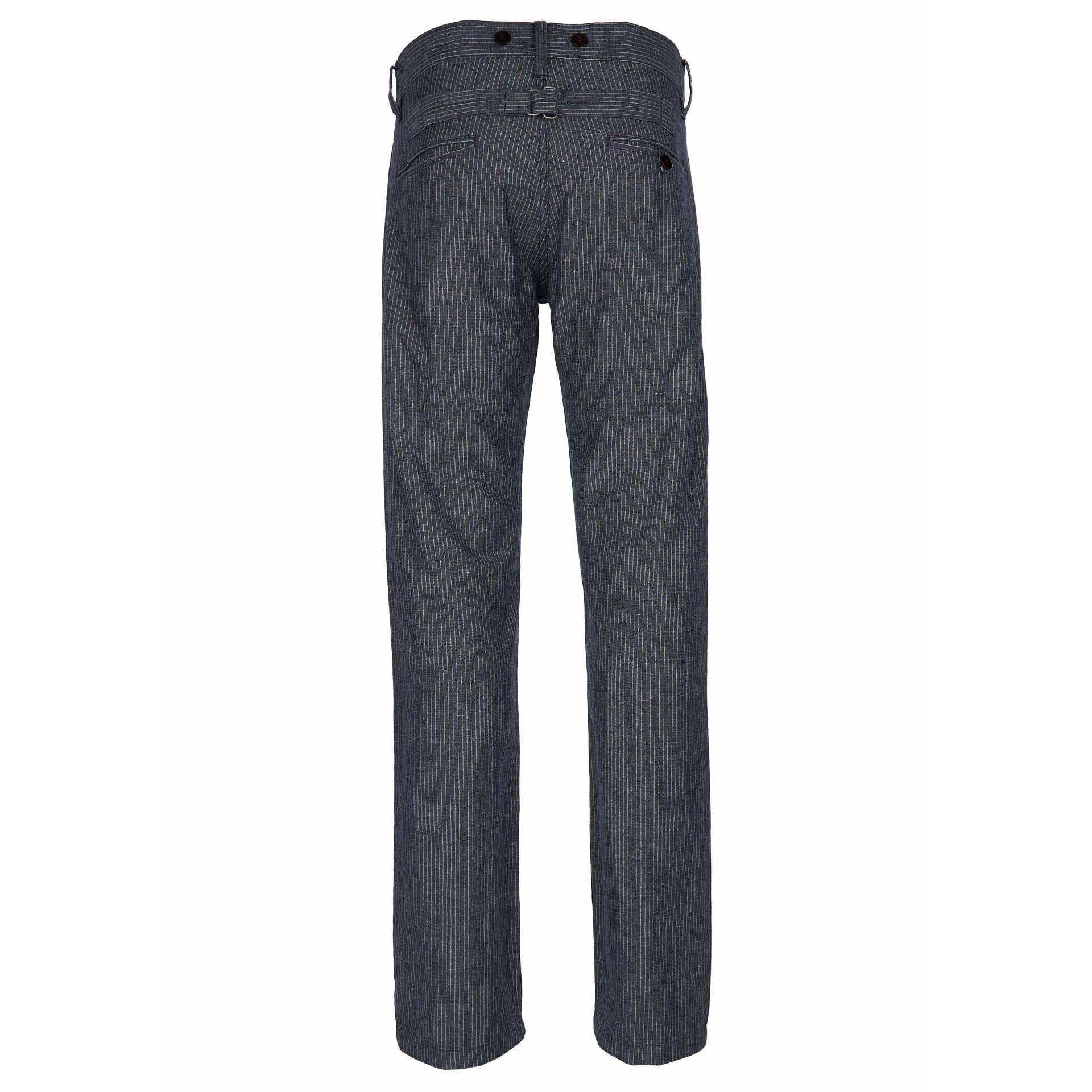 Pike Brothers1942 Hunting Pant Grey Striped LinenPantalonsBritish Parts Luzern