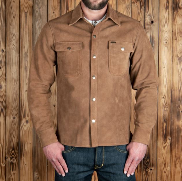 Pike Brothers1943 CPO Chemise en cuir Mulholland brownChemiseBritish Parts Lucerne