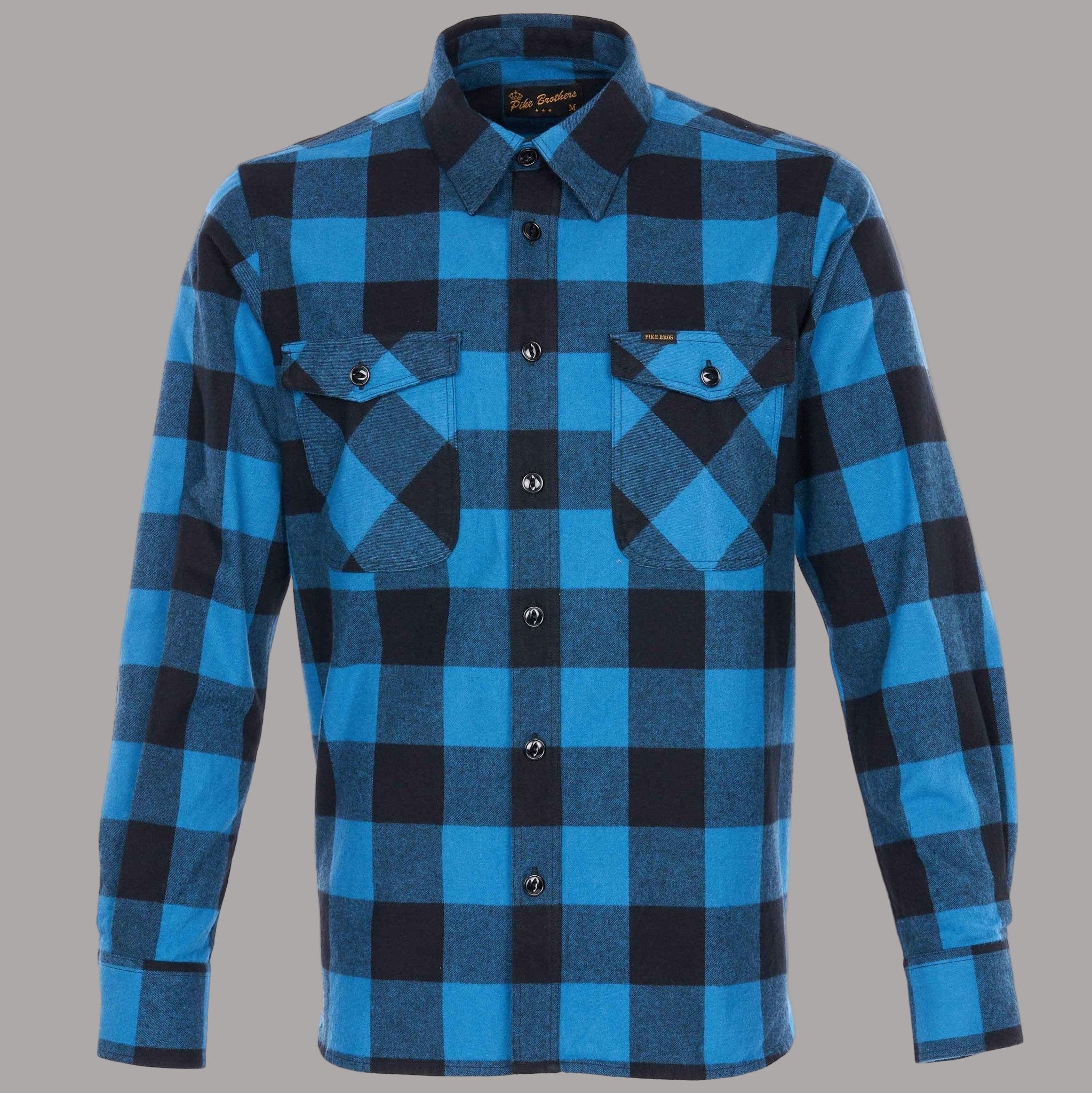 Pike Brothers1943 CPO Shirt Buffalo Blue FlannelChemiseBritish Parts Luzern