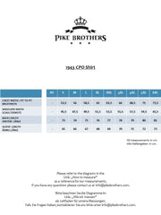 Pike Brothers1943 CPO Shirt Buffalo Blue FlannelChemiseBritish Parts Luzern