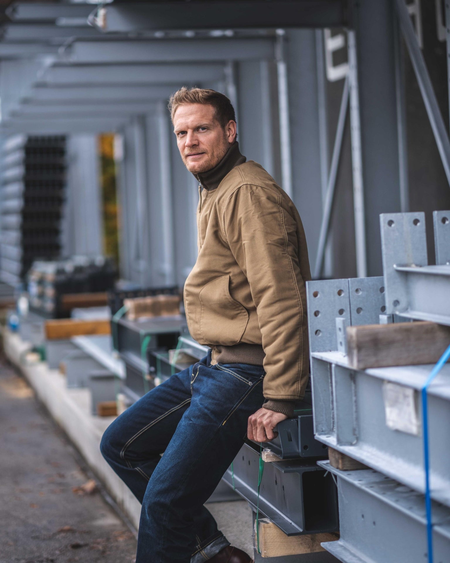 Pike Brothers1944 NAF Flight Jacket Pacific BeigeVestesBritish Parts Luzern