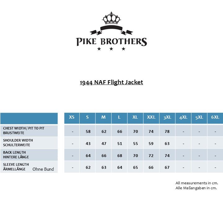 Pike Brothers1944 NAF Flight Jacket Pacific BeigeVestesBritish Parts Luzern