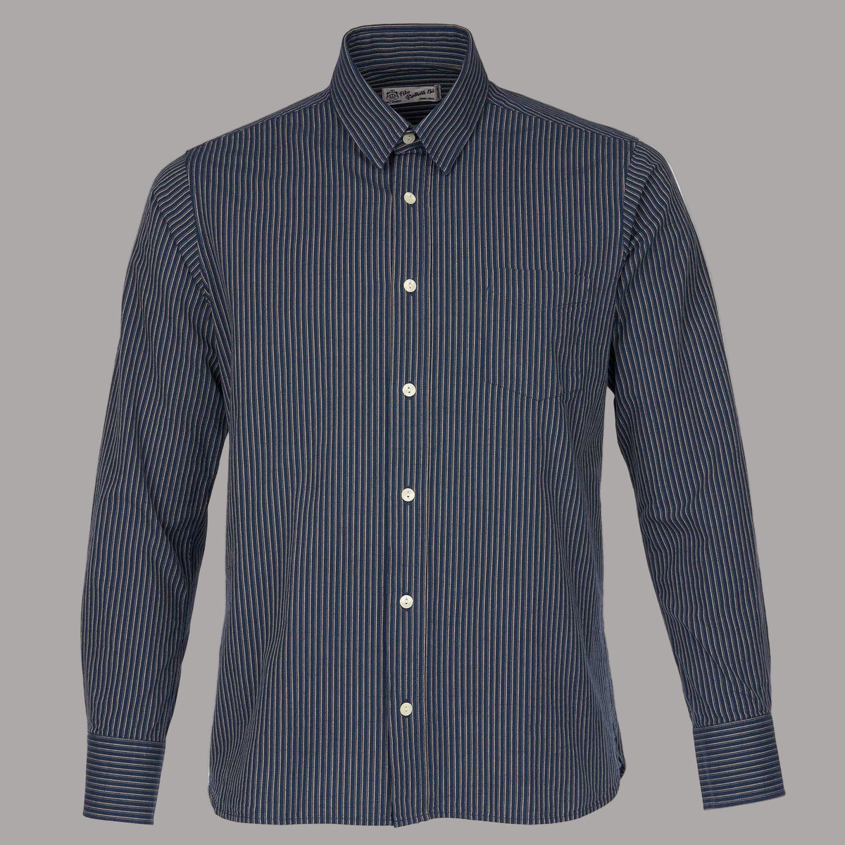 Pike Brothers1947 Albatros Shirt Lowell blueChemiseBritish Parts Lucerne