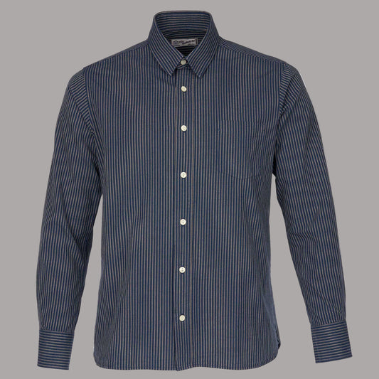 Pike Brothers1947 Albatros Shirt Lowell blueChemiseBritish Parts Lucerne