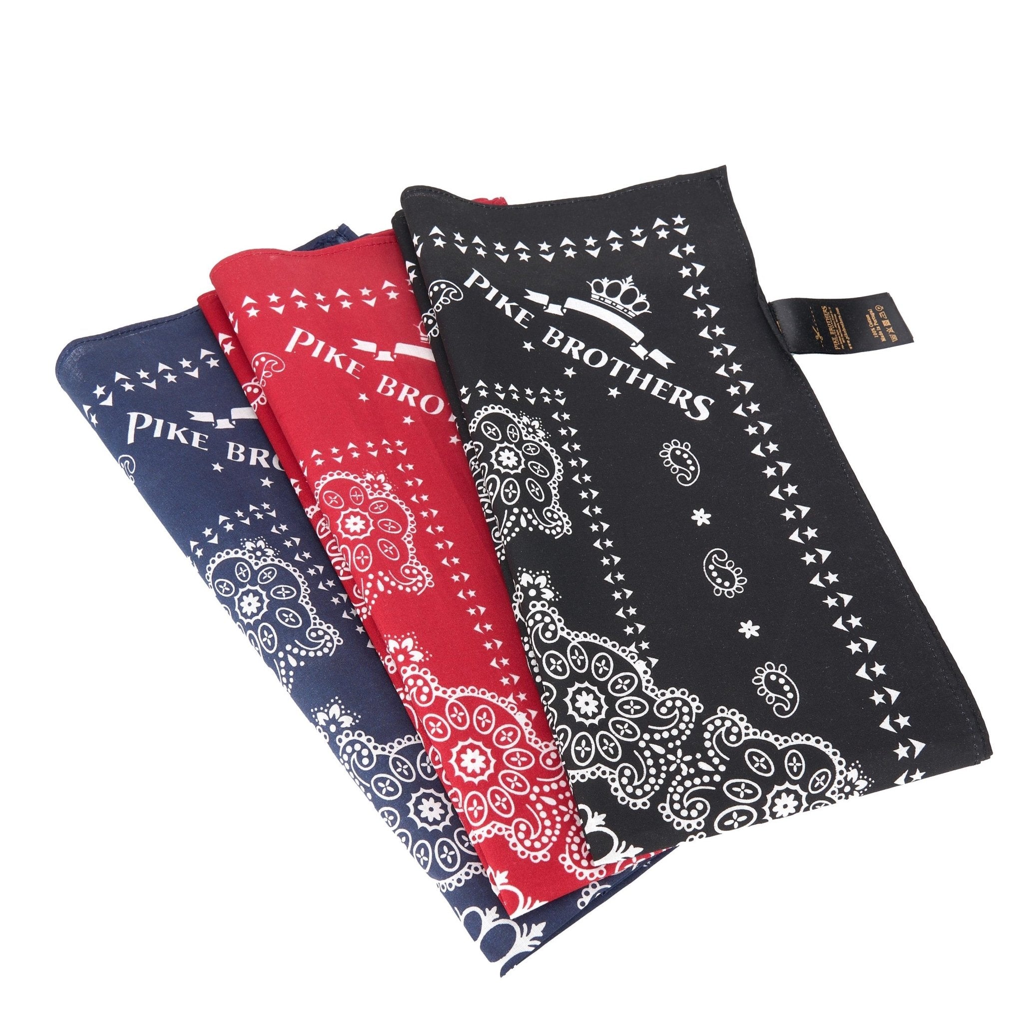 Pike Brothers1947 Logo Bandana BlackFoulardBritish Parts Luzern