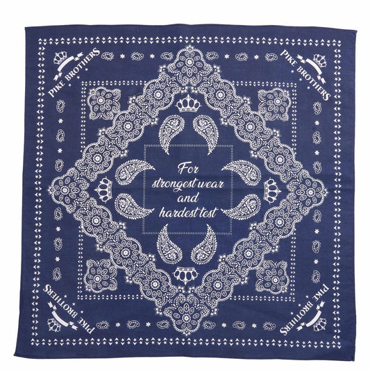 Pike Brothers1947 Logo Bandana BlueFoulardBritish Parts Luzern