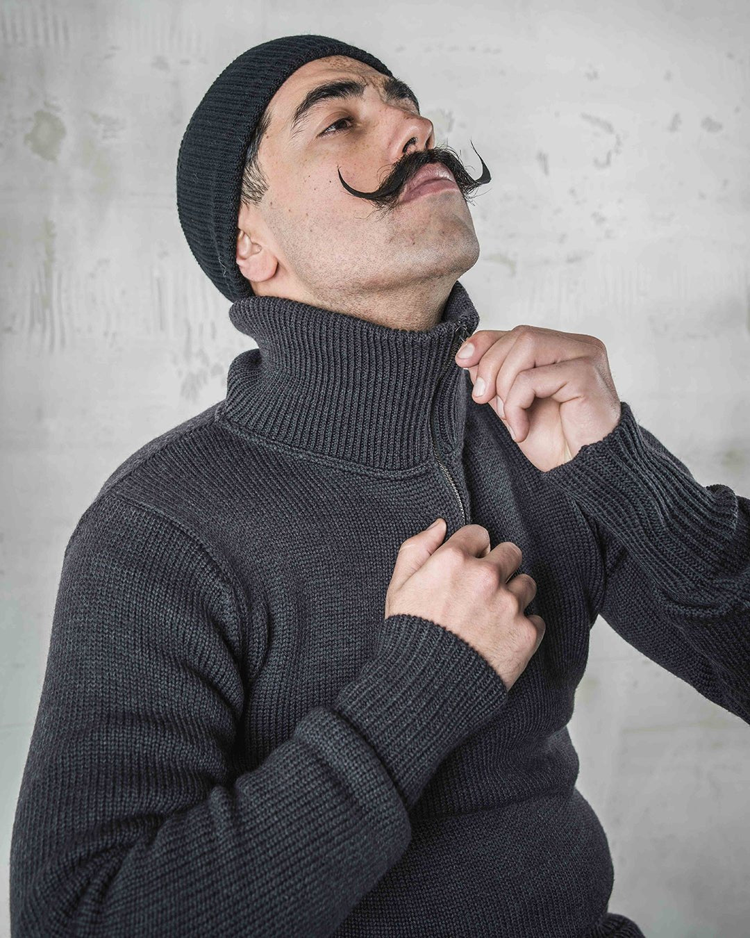 Pike Brothers1948 Pull-over en tricot Troyer AnthracitePulloverBritish Parts Luzern