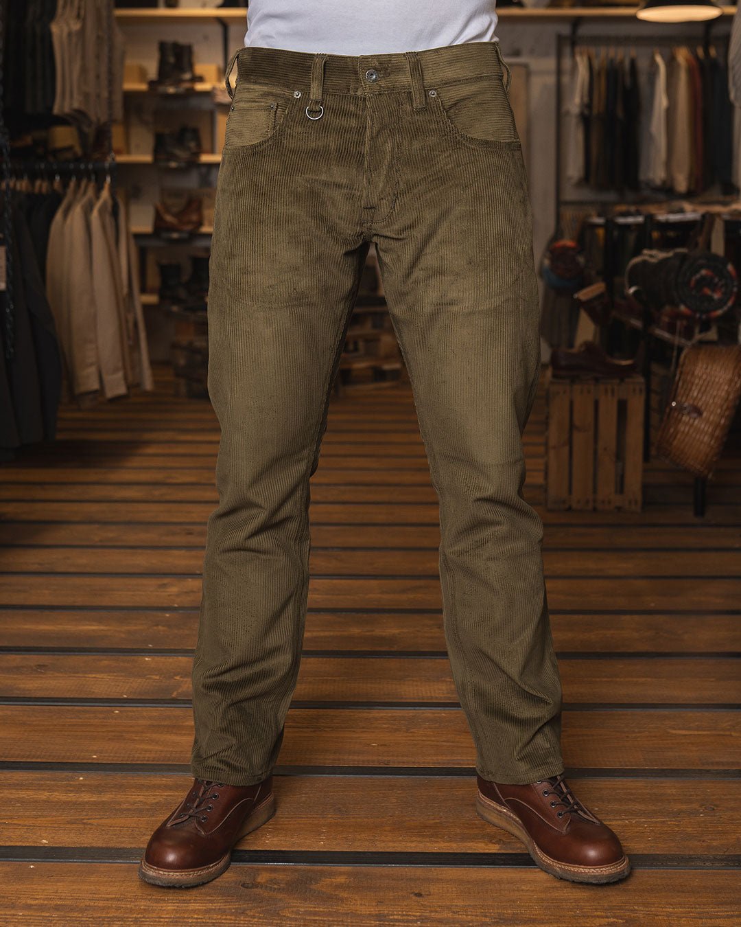 Pike Brothers1958 Roamer Pant Olive CordPantalonBritish Parts Luzern