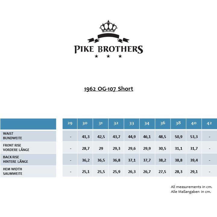 Pike Brothers1962 OG - 107 Short navyPantalonsBritish Parts Luzern