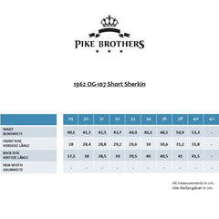 Pike Brothers1962 OG - 107 Short Sherkin GreyPantalonsBritish Parts Luzern