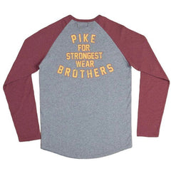 Pike Brothers1968 Baseball Shirt LS red melangeT-shirt à manches longuesBritish Parts Luzern