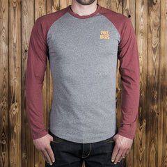 Pike Brothers1968 Baseball Shirt LS red melangeT-shirt à manches longuesBritish Parts Luzern