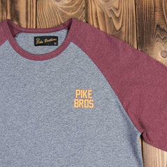 Pike Brothers1968 Baseball Shirt LS red melangeT-shirt à manches longuesBritish Parts Luzern