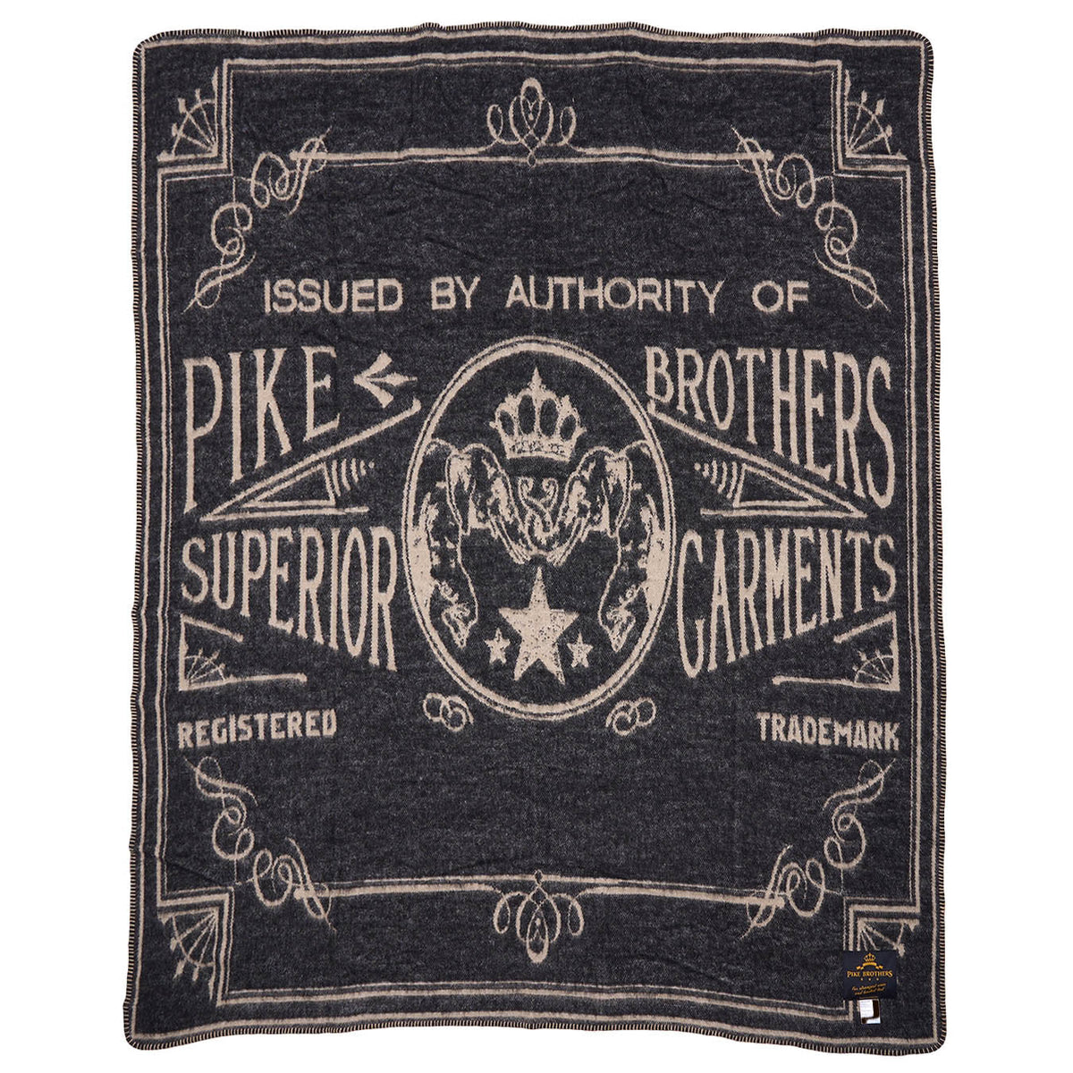 Pike Brothers1969 Logo plafond Faded BlackCouverturesBritish Parts Luzern