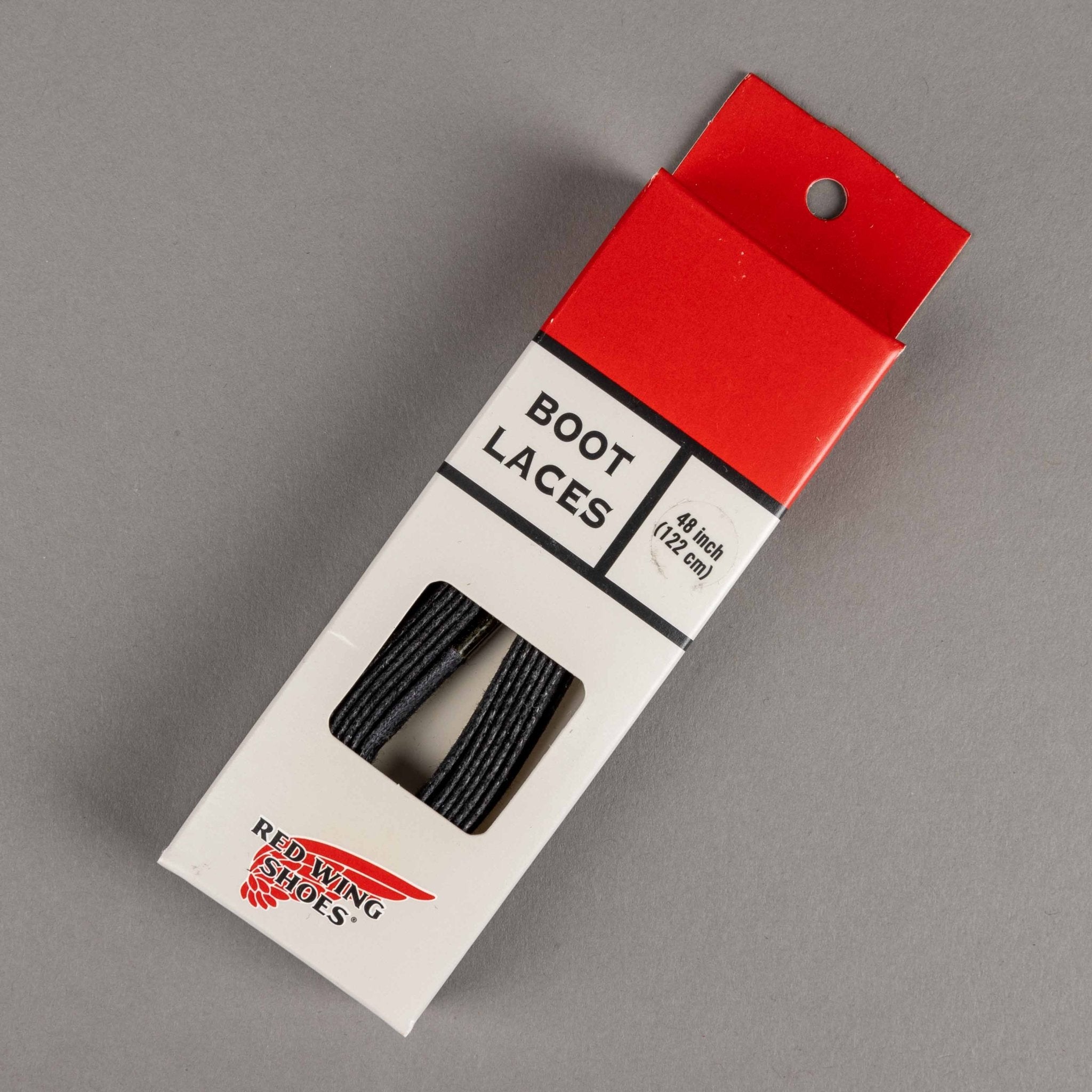 Red Wing Shoes122cm lacets de chaussures Flat Waxed noir (6 - 7 paires d'oeillets)British Parts Luzern
