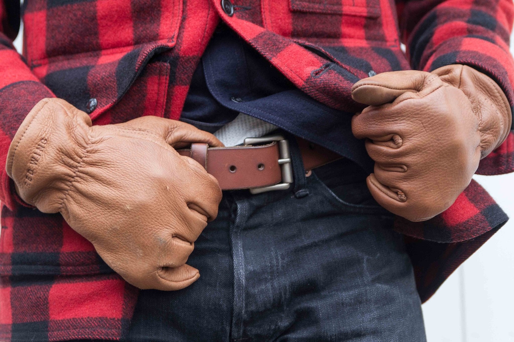 Red Wing ShoesGants en cuir doublés NutmegGantsBritish Parts Luzern