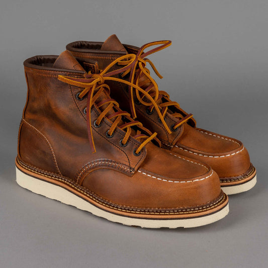 Red Wing ShoesMoc Toe 1907 Copper Rough & Tough Chaussures pour hommesChaussures British Parts Lucerne