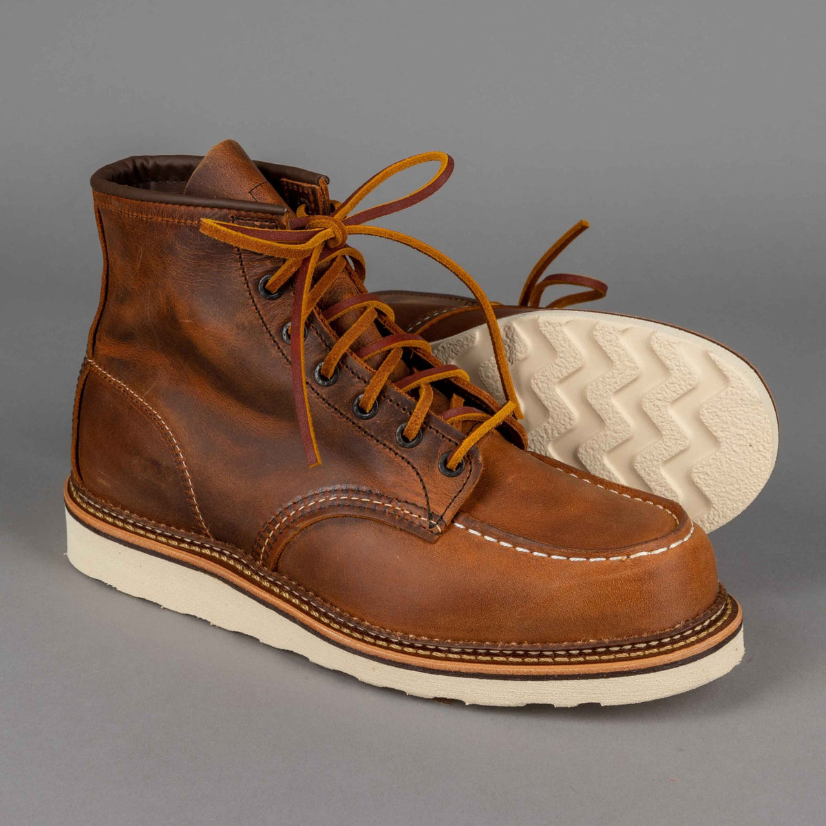 Red Wing ShoesMoc Toe 1907 Copper Rough & Tough Chaussures pour hommesChaussures British Parts Lucerne
