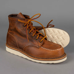 Red Wing ShoesMoc Toe 1907 Copper Rough & Tough Chaussures pour hommesChaussures British Parts Lucerne