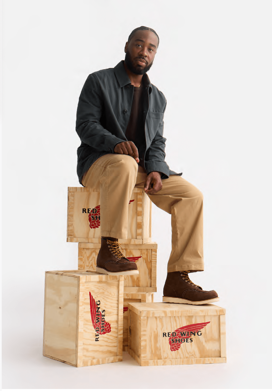 Red Wing ShoesMoc Toe 8836 Chocolate Muleskinner Chaussures pour hommesChaussures British Parts Lucerne