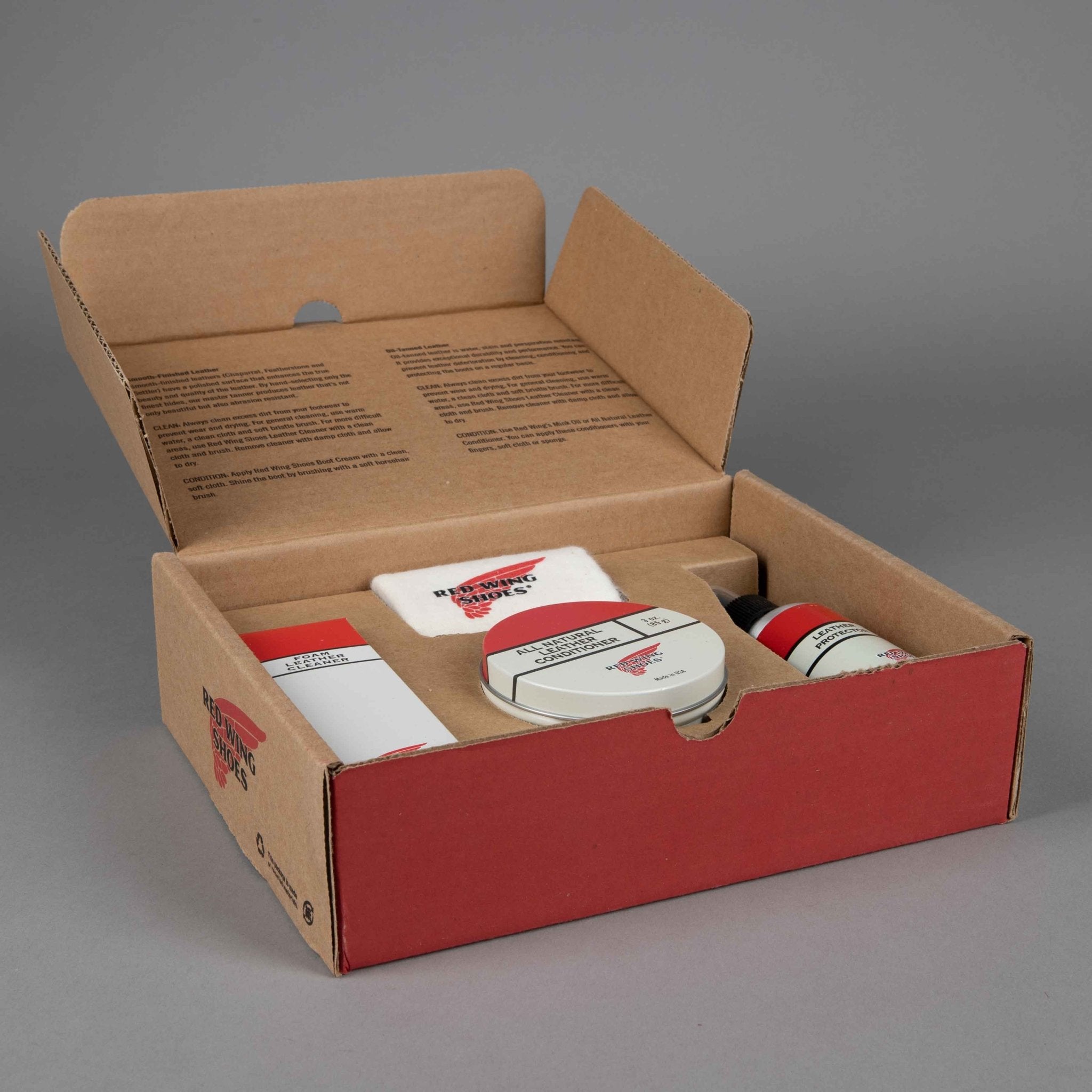 Red Wing ShoesKit d'entretien pour chaussures en cuir huiléEntretien des chaussuresBritish Parts Luzern