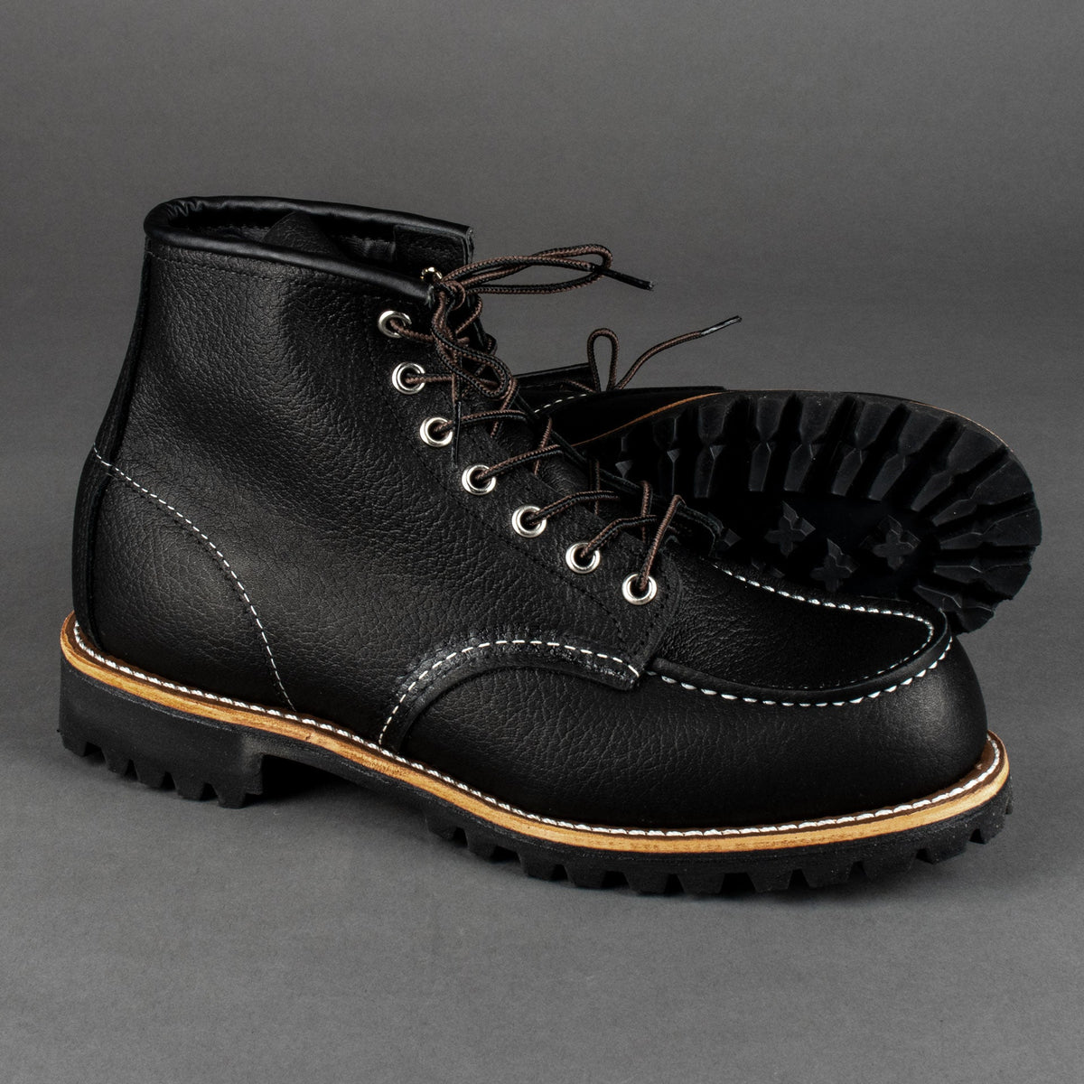 Red Wing ShoesRoughneck 2949 Black Oil Slick Leather Chaussures pour hommesChaussuresBritish Parts Luzern
