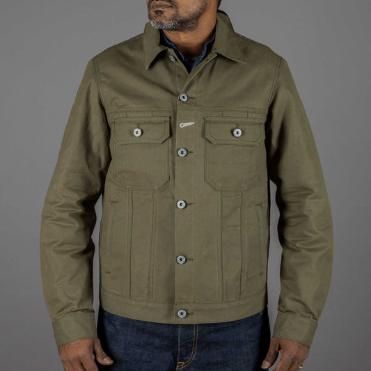 Rogue TerritoryCruiser Jacket Dry Wax Canvas OliveVestesBritish Parts Luzern