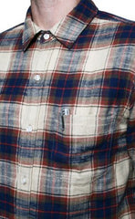 Rogue TerritoryOxford Shirt Khaki Slub PlaidChemiseBritish Parts Lucerne