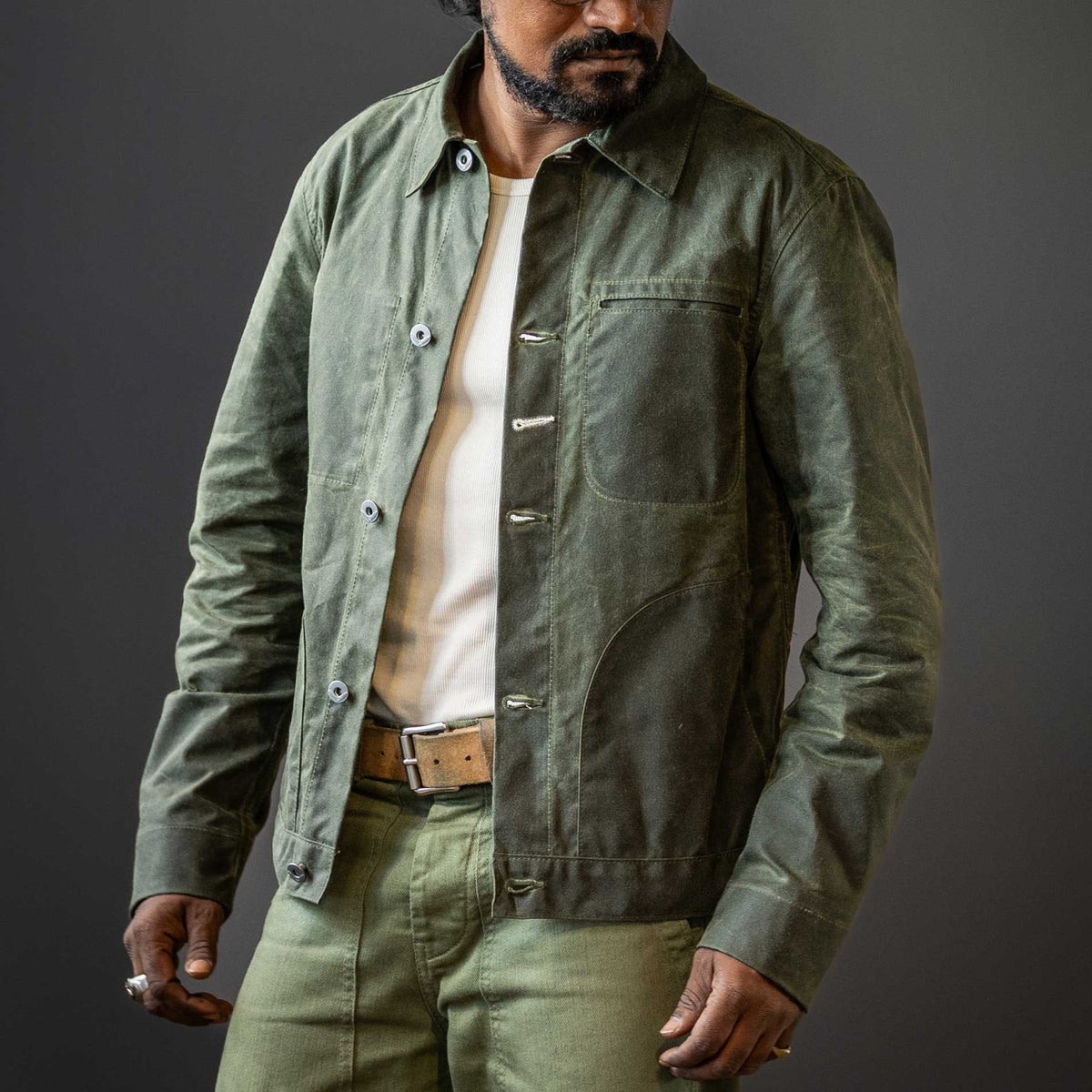 Rogue TerritorySupply Jacket Olive WaxedVestesBritish Parts Lucerne